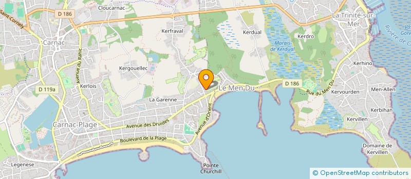 localisation de l'entreprise MONSIEUR PASCAL COLLET à QUIBERON