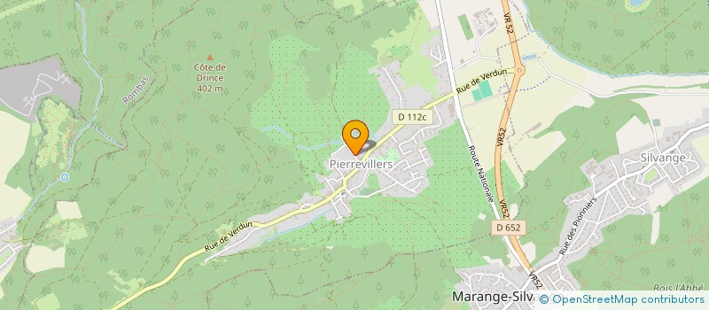 localisation de l'entreprise MONSIEUR PASCAL COLLETTE  PIERREVILLERS