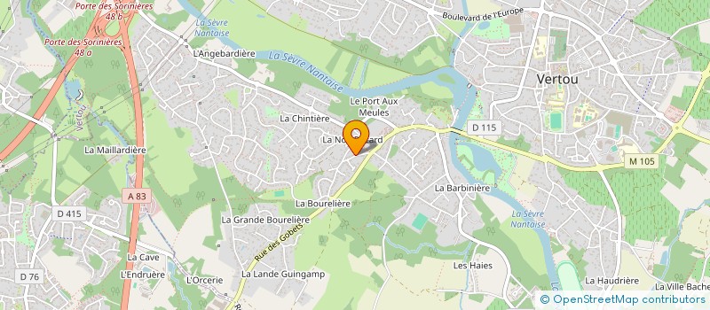 localisation de l'entreprise MONSIEUR PASCAL COMBEAU à VERTOU