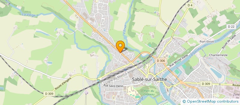 localisation de l'entreprise MONSIEUR PASCAL COMMUNEAU  SABLE-SUR-SARTHE