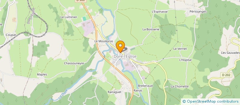 localisation de l'entreprise MONSIEUR PASCAL COMPTE  DORE-L EGLISE