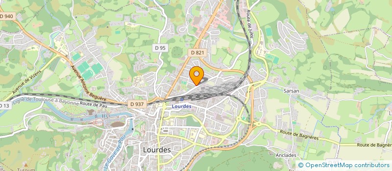 localisation de l'entreprise MONSIEUR PASCAL CORBET à LOURDES