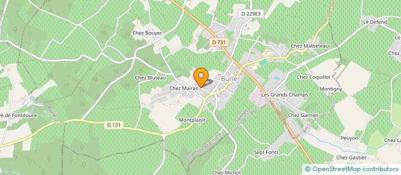 localisation de l'entreprise MONSIEUR PASCAL CORBINAUD à AUJAC