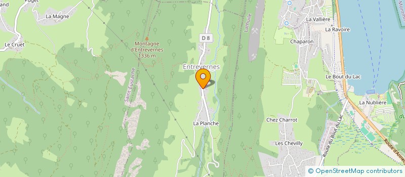 localisation de l'entreprise MONSIEUR PASCAL CORBOZ  ENTREVERNES