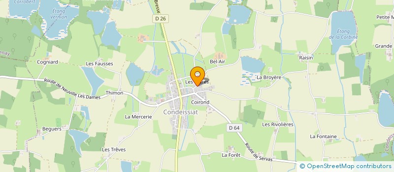 localisation de l'entreprise MONSIEUR PASCAL CORDIER  CONDEISSIAT