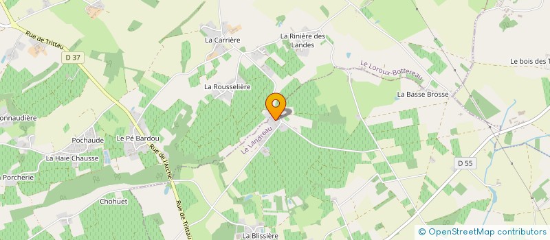 localisation de l'entreprise MONSIEUR PASCAL CORELLEAU à LE LANDREAU
