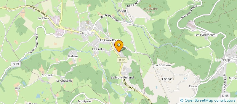 localisation de l'entreprise MONSIEUR PASCAL CORNELOUP  CUINZIER