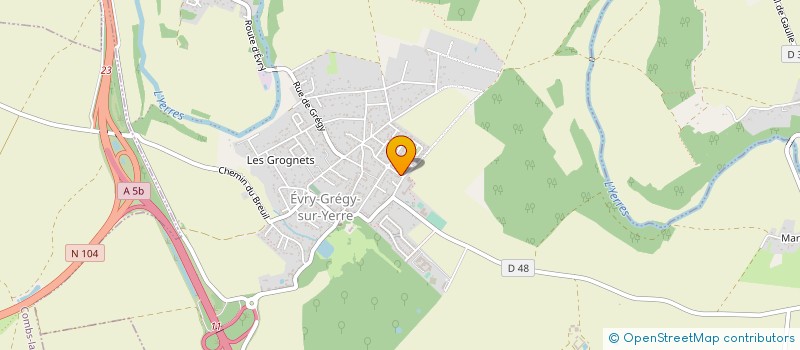 localisation de l'entreprise MONSIEUR PASCAL CORNUDET  EVRY-GREGY-SUR-YERRE