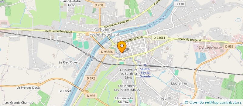 localisation de l'entreprise MONSIEUR PASCAL COSTA CUNHA  SAINTE-FOY-LA-GRANDE