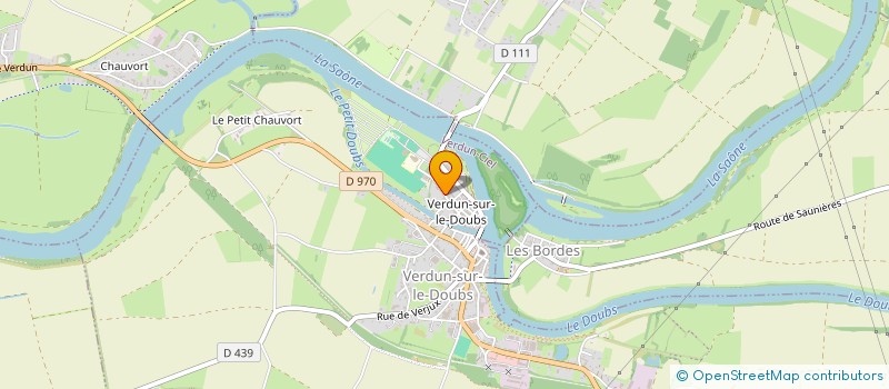 localisation de l'entreprise MONSIEUR PASCAL COULON à VERDUN-SUR-LE-DOUBS