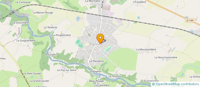 localisation de l'entreprise MONSIEUR PASCAL COULONNIER  BOUSSAY