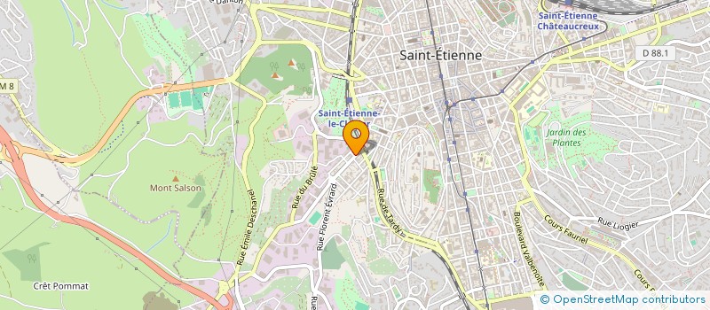 localisation de l'entreprise MONSIEUR PASCAL COUPELON  SAINT-ETIENNE