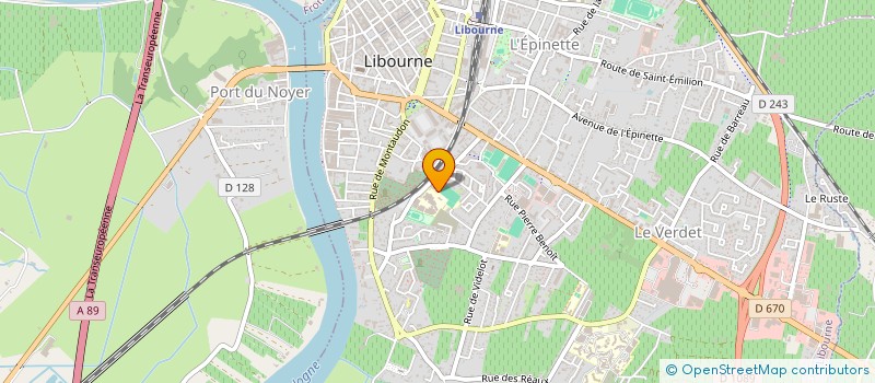 localisation de l'entreprise MONSIEUR PASCAL COURAUD  LIBOURNE