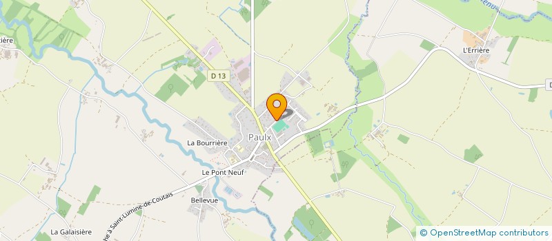 localisation de l'entreprise MONSIEUR PASCAL COURAULT  PAULX