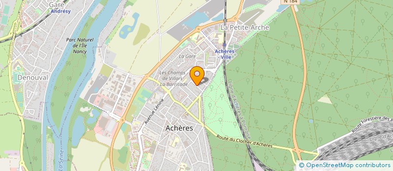 localisation de l'entreprise MONSIEUR PASCAL COURRIER à ACHERES