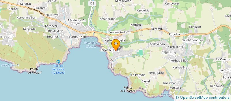 localisation de l'entreprise MONSIEUR PASCAL COURTADE  PRIMELIN