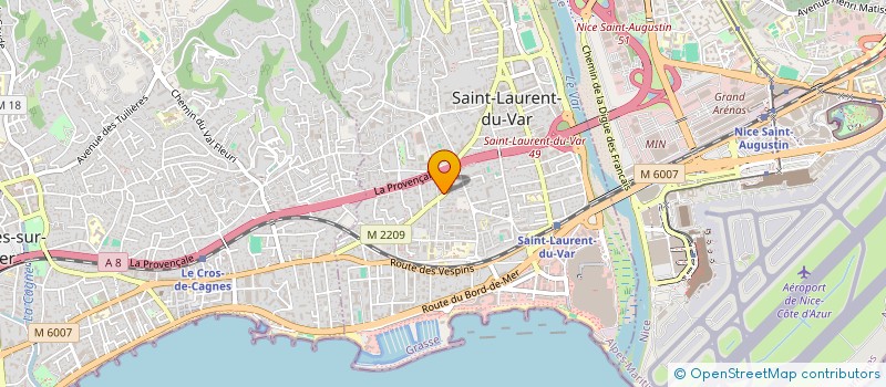 localisation de l'entreprise MONSIEUR PASCAL COURTIN à SAINT-LAURENT-DU-VAR