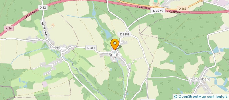 localisation de l'entreprise MONSIEUR PASCAL COUSY  BRETTEN