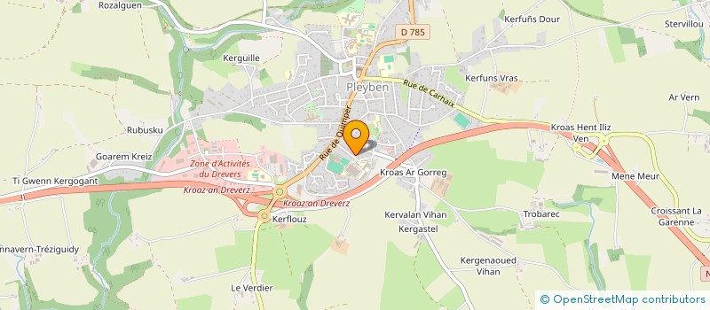 localisation de l'entreprise MONSIEUR PASCAL COZIEN à PLEYBEN