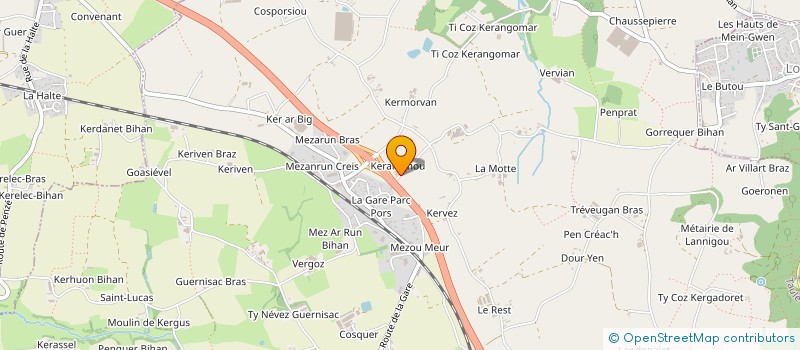 localisation de l'entreprise MONSIEUR PASCAL CREACH  TAULE