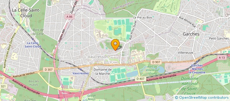 localisation de l'entreprise MONSIEUR PASCAL CREANCY  VAUCRESSON