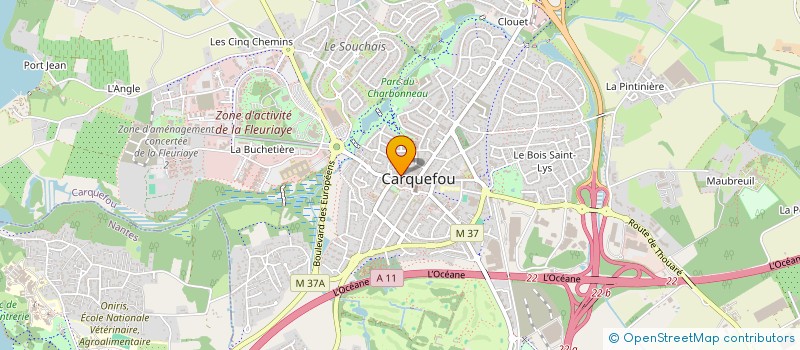 localisation de l'entreprise MONSIEUR PASCAL CREPEAU à CARQUEFOU