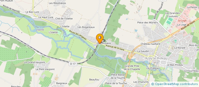 localisation de l'entreprise MONSIEUR PASCAL CRESPIN  AZAY-LE-RIDEAU