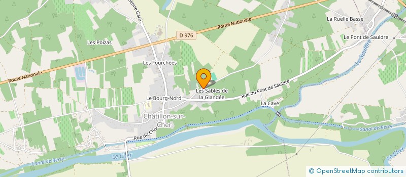 localisation de l'entreprise MONSIEUR PASCAL CRIBELIER  CHATILLON SUR CHER