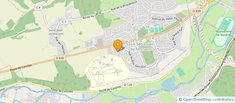 localisation de l'entreprise MONSIEUR PASCAL CRIGNON à SAINT-SEBASTIEN-DE-MORSENT