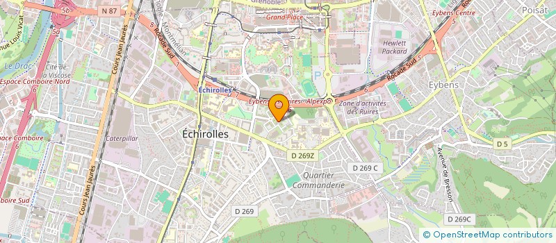 localisation de l'entreprise MONSIEUR PASCAL CROZE à ECHIROLLES