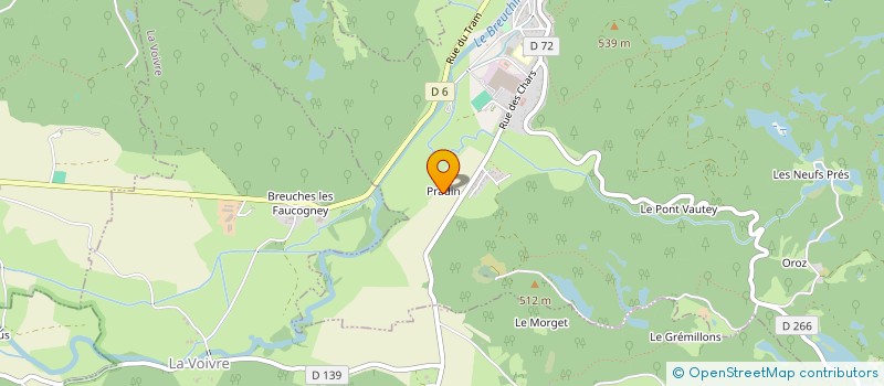 localisation de l'entreprise MONSIEUR PASCAL CURIE  FAUCOGNEY-ET-LA-MER