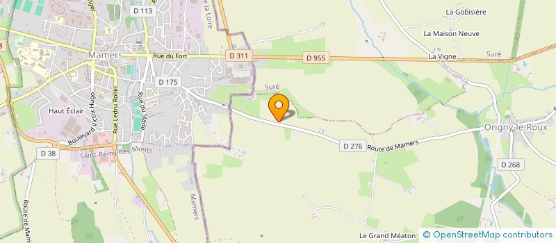 localisation de l'entreprise MONSIEUR PASCAL CURTO à ORIGNY-LE-ROUX