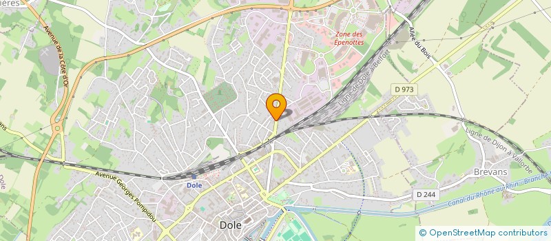 localisation de l'entreprise MONSIEUR PASCAL CUSEY à DOLE