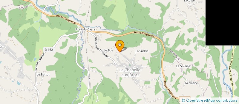 localisation de l'entreprise MONSIEUR PASCAL CUSSON à LA CHAPELLE-AUX-BROCS