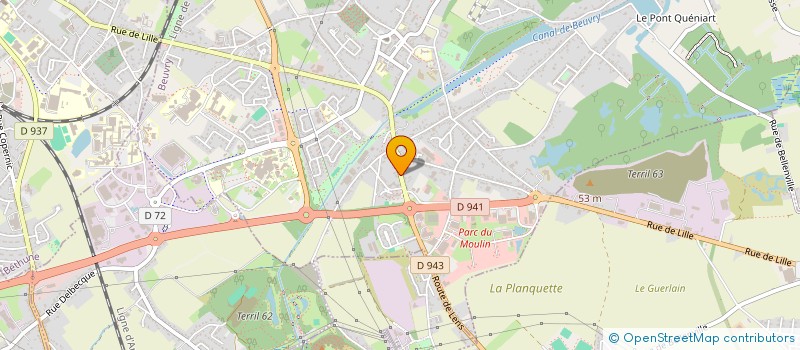 localisation de l'entreprise MONSIEUR PASCAL CZUKIEWYCZ  BEUVRY