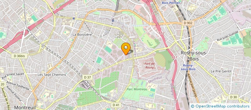 localisation de l'entreprise MONSIEUR PASCAL DA ROCHA FERREIRA  MONTREUIL