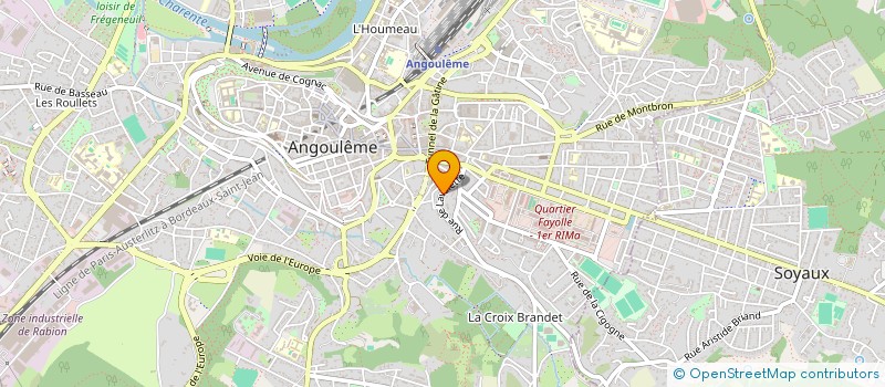 localisation de l'entreprise MONSIEUR PASCAL DAILLIER à ANGOULEME