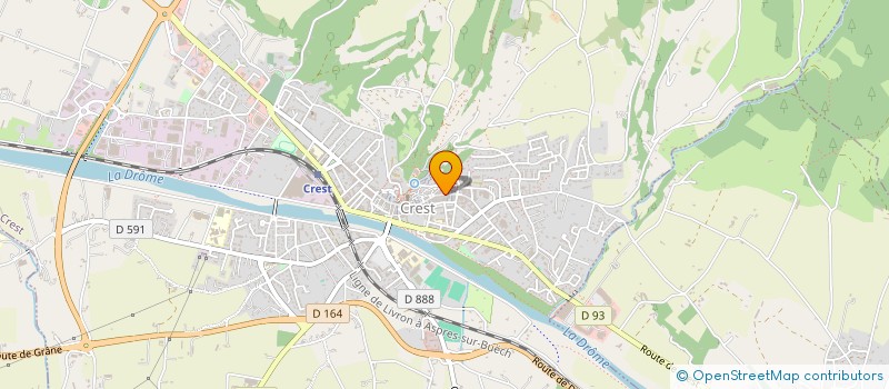 localisation de l'entreprise MONSIEUR PASCAL DAMANGE  CREST