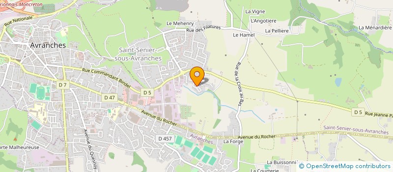 localisation de l'entreprise MONSIEUR PASCAL DANARD  SAINT-SENIER-SOUS-AVRANCHES