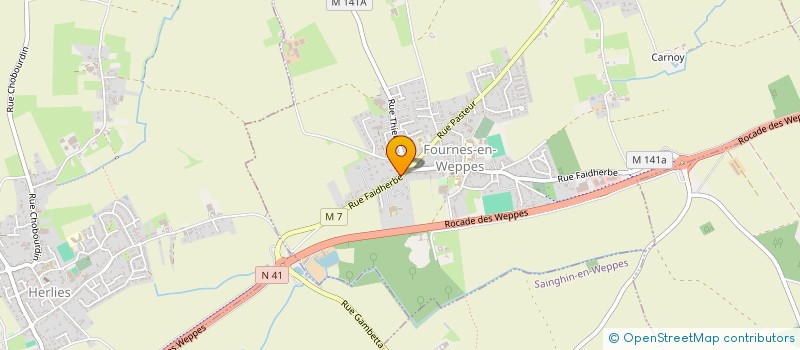 localisation de l'entreprise MONSIEUR PASCAL DANDOY  LA BASSEE