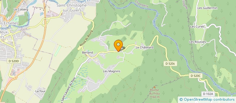 localisation de l'entreprise MONSIEUR PASCAL DAUGER  SAINT-CHRISTOPHE-SUR-GUIERS