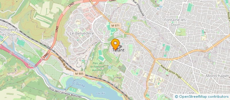 localisation de l'entreprise MONSIEUR PASCAL DAUPHIN à TALANT