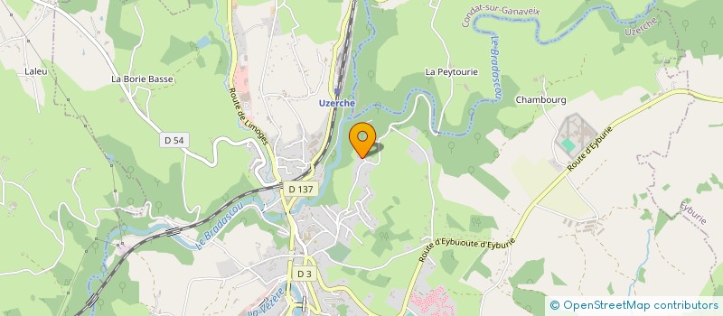 localisation de l'entreprise MONSIEUR PASCAL DAVID à UZERCHE