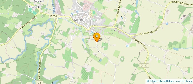 localisation de l'entreprise MONSIEUR PASCAL DE BRITO  MEZIN
