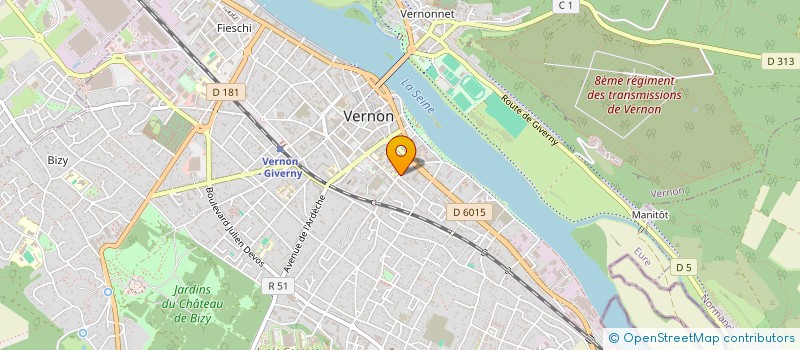 localisation de l'entreprise MONSIEUR PASCAL DE LILLO  VERNON