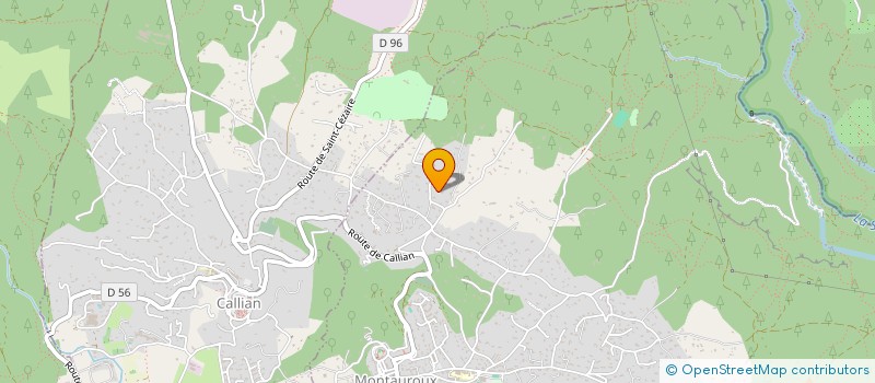 localisation de l'entreprise MONSIEUR PASCAL DE LUNARDO  MONTAUROUX