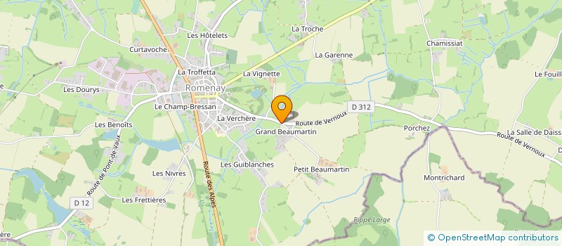 localisation de l'entreprise MONSIEUR PASCAL DEBOST à ROMENAY