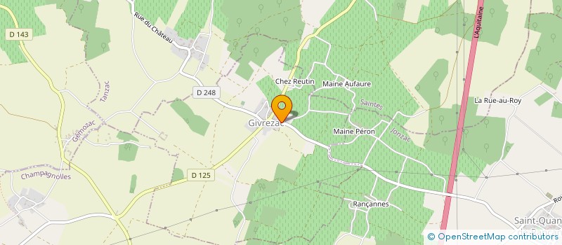 localisation de l'entreprise MONSIEUR PASCAL DEFORGE à GIVREZAC