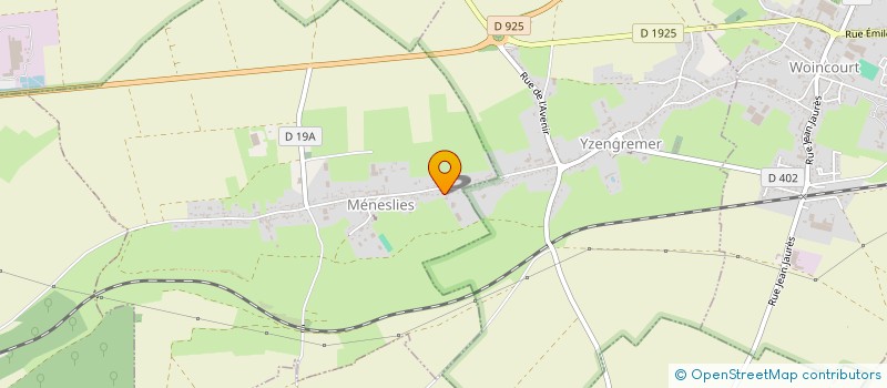 localisation de l'entreprise MONSIEUR PASCAL DEHEDIN  MENESLIES