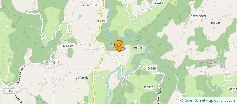 localisation de l'entreprise MONSIEUR PASCAL DEJOURS  CHAMPIS